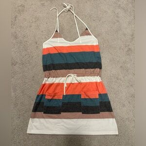 Striped halter dress